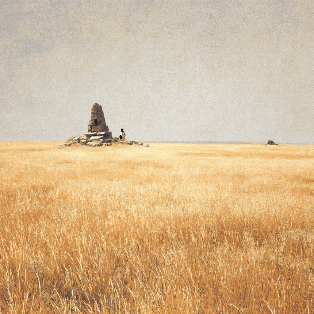 Shrine in the distance